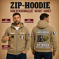 Personalized France Soldier/Veteran Tactical Zip Hoodie, My Time In Uniform Is Over - QK1780012803