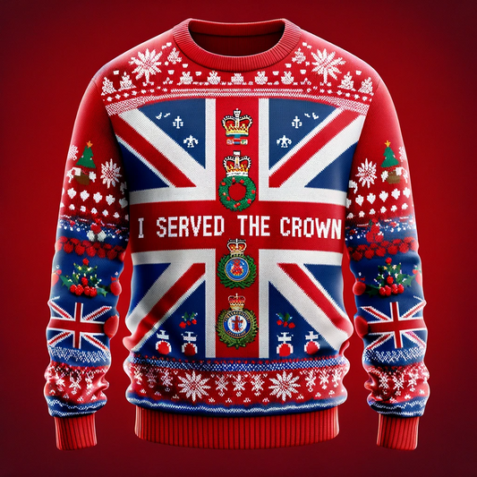 I Served The Crown - Red Ugly Sweater