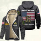 Army Branch - Personalized US Soldier/ Veteran With Name And Rank Hoodie Zip Velvet Coat - 17362944