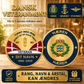 Personalized Denmark Veteran/ Soldier With Rank, Name And Year Challenge Coin - 17731008