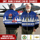 Personalized Denmark Soldier/Veteran Camo with Name And Rank Sweater All Over Printed - 17298144