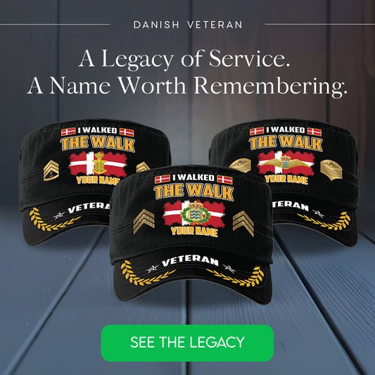 Personalized Denmark Soldier/ Veteran With Name And Rank Military Cap - 17500320