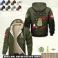 Personalized Denmark Soldier/ Veteran With Name And Rank Hoodie Zip Velvet Coat - 17367264