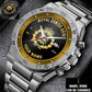 Personalized Denmark Soldier/ Veteran With Name, Rank And Year Gentleman Stainless Steel Watch - 17387136