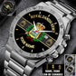 Personalized Denmark Soldier/ Veteran With Name And Rank Gentleman Stainless Steel Watch - 17388000