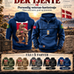 Personalisierter Dänemark Soldat/Veteran Vintage Kapuzenpullover Allover bedruckt - 27062401QA