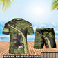 Personalized Denmark Soldier/ Veteran Camo With Name And Rank Combo T-Shirt + Short 3D Printed - 1741651201