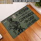Personalized Denmark Soldier/ Veteran Camo With Name And Rank Doormat 3D Printed - 17438112