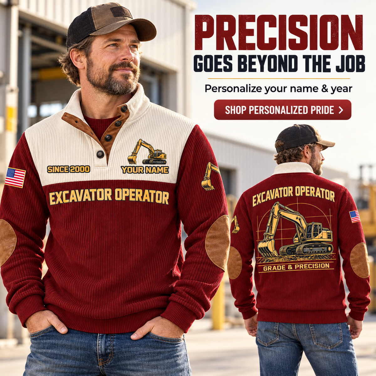 EXC04 personalized sports sweatshirt square advertisement