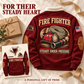 Fire Fighter Calm and Capable jujube red personalized sports sweatshirt, appreciation gift