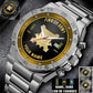 Personalized Finland Soldier/ Veteran With Name, Rank And Year Gentleman Stainless Steel Watch - 17387136