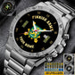 Personalized Finland Soldier/ Veteran With Name And Rank Gentleman Stainless Steel Watch - 17388864