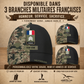Personalized Rank And Name France Soldier/Veterans Baseball Cap - 17734464