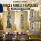 Verre personnalisé avec grade, année et nom de vétéran/soldat français - 12062401QA