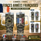 Personalized France Soldier/ Veteran Camo With Name And Rank 40oz Tumbler 3D Printed - 17060544