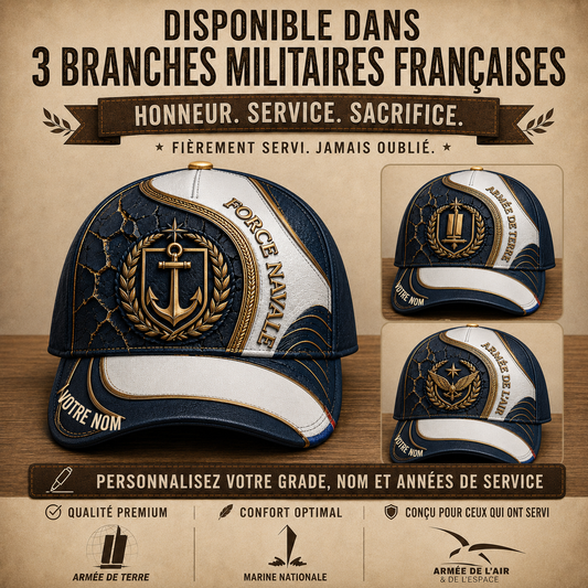 Personalized Name France Soldier/Veterans All Over Printed Baseball Cap - QK1779667228