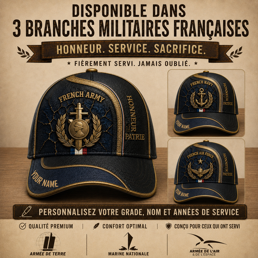 Personalized Name France Soldier/Veterans All Over Printed Baseball Cap - QK1779667226