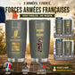 Verre personnalisé avec grade, année et nom de vétéran/soldat français - 11062401QA