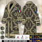 Personalized Rank And Name France Soldier/Veterans Bathrobe - 1764720001