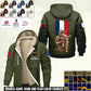 Personalized France Soldier/ Veteran With Name And Rank Hoodie Zip Velvet Coat - 17368992