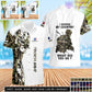 Personalized France Soldier/Veteran Camo with Name, Rank Hawaii All Over Printed - 17262720