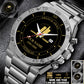 Personalized France Soldier/ Veteran With Name And Year Gentleman Stainless Steel Watch - 17391456