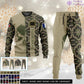 Personalized France Soldier/Veteran Camo with Rank And Name Combo Sweater + Jogger - 17152992