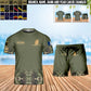 Personalized France Soldier/ Veteran Camo With Name, Year And Rank Combo T-Shirt + Short 3D Printed  - 17407872
