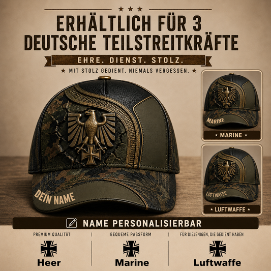 Personalized Name Germany Soldier/Veterans All Over Printed Baseball Cap - QK1779667213