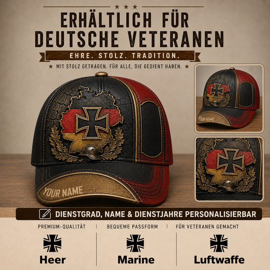 Personalized Name Germany Soldier/Veterans All Over Printed Baseball Cap - QK1779667214