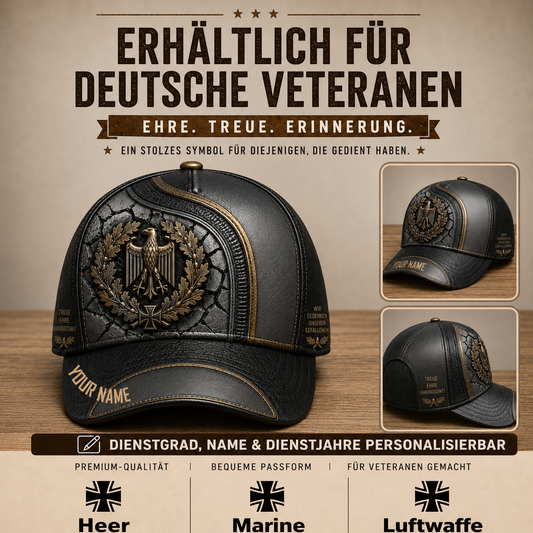 Personalized Name Germany Soldier/Veterans All Over Printed Baseball Cap - QK1779667215