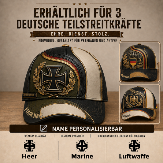 Personalized Name Germany Soldier/Veterans All Over Printed Baseball Cap - QK1779667212