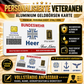 Personalized Germany Soldier/ Veteran With Rank, Name And Year Aluminum Wallet Card - 17671392