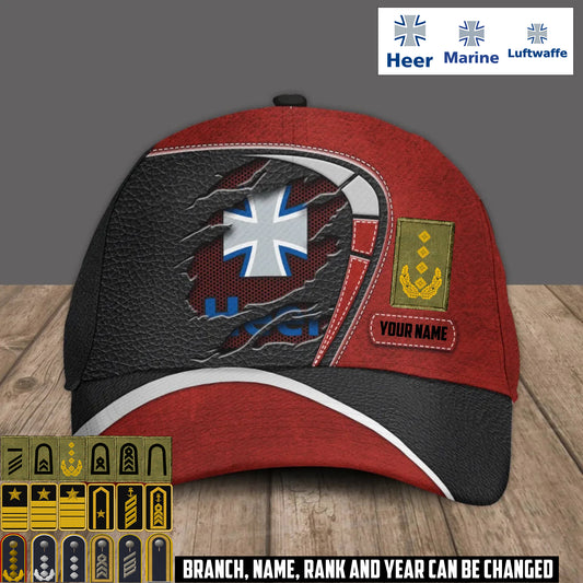 Personalized Rank And Name Germany Soldier/Veterans Baseball Cap - 17375040