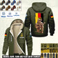 Personalized Germany Soldier/ Veteran With Name And Rank Hoodie Zip Velvet Coat - 17368992