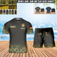 Personalized Germany Soldier/ Veteran Camo With Name, Year And Rank Combo T-Shirt + Short 3D Printed  - 17407872