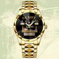 Navy Rating - Personalized US Soldier/ Veteran With Name, Rank And Year Gentleman Crystal Metal Watch - 1777334402