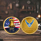 Air Force Badge - Personalized US Veteran/ Soldier With Rank, Name And Year 250th Anniversary Coin - 1777420802
