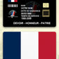 Personalized France Soldier/ Veteran With Rank, Name And Year Aluminum Wallet Card -  David LC