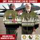 Personalized Ireland Soldier/Veteran Camo with Name And Rank Sweater All Over Printed - 17298144