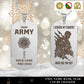 Personalized Ireland Soldier/Veteran with Rank, Name & Year Dog Tag Necklace - 17639424