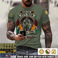Personalized Ireland Soldier/Veteran Camo with Name, Year and Rank T-Shirt All Over Printed - 17413056
