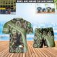 Personalized Ireland Soldier/ Veteran Camo With Name And Rank Combo T-Shirt + Short 3D Printed  - 1741651201