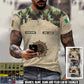 Personalized Ireland Soldier/Veteran Camo with Name, Year and Rank T-Shirt All Over Printed - 1720051201