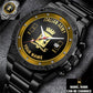 Personalized Italy Soldier/ Veteran With Name, Rank And Year Gentleman Stainless Steel Watch - 17387136