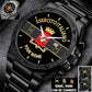 Personalized Italy Soldier/ Veteran With Name And Rank Gentleman Stainless Steel Watch - 17388000