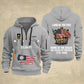 Navy Badge - Land Of The Free Home Of The Brave – Personalized Zip Hoodie Multicolor, Custom Rank Unit Military Branch Zip Hoodie Multicolor, 250th USA, 4th of July - 17700768