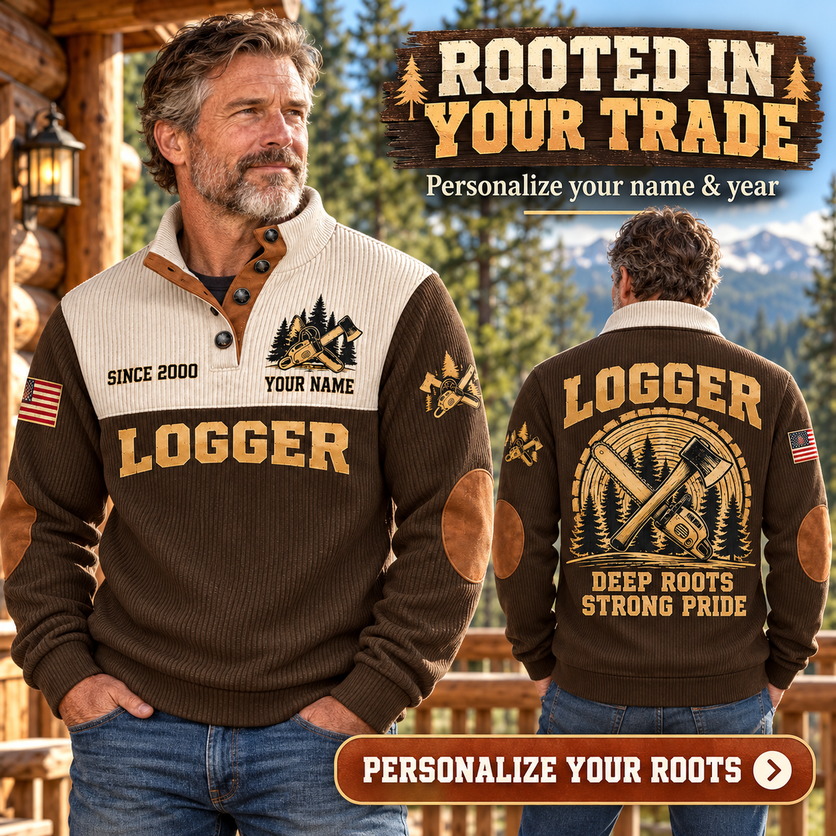 LOG02 personalized sports sweatshirt square advertisement