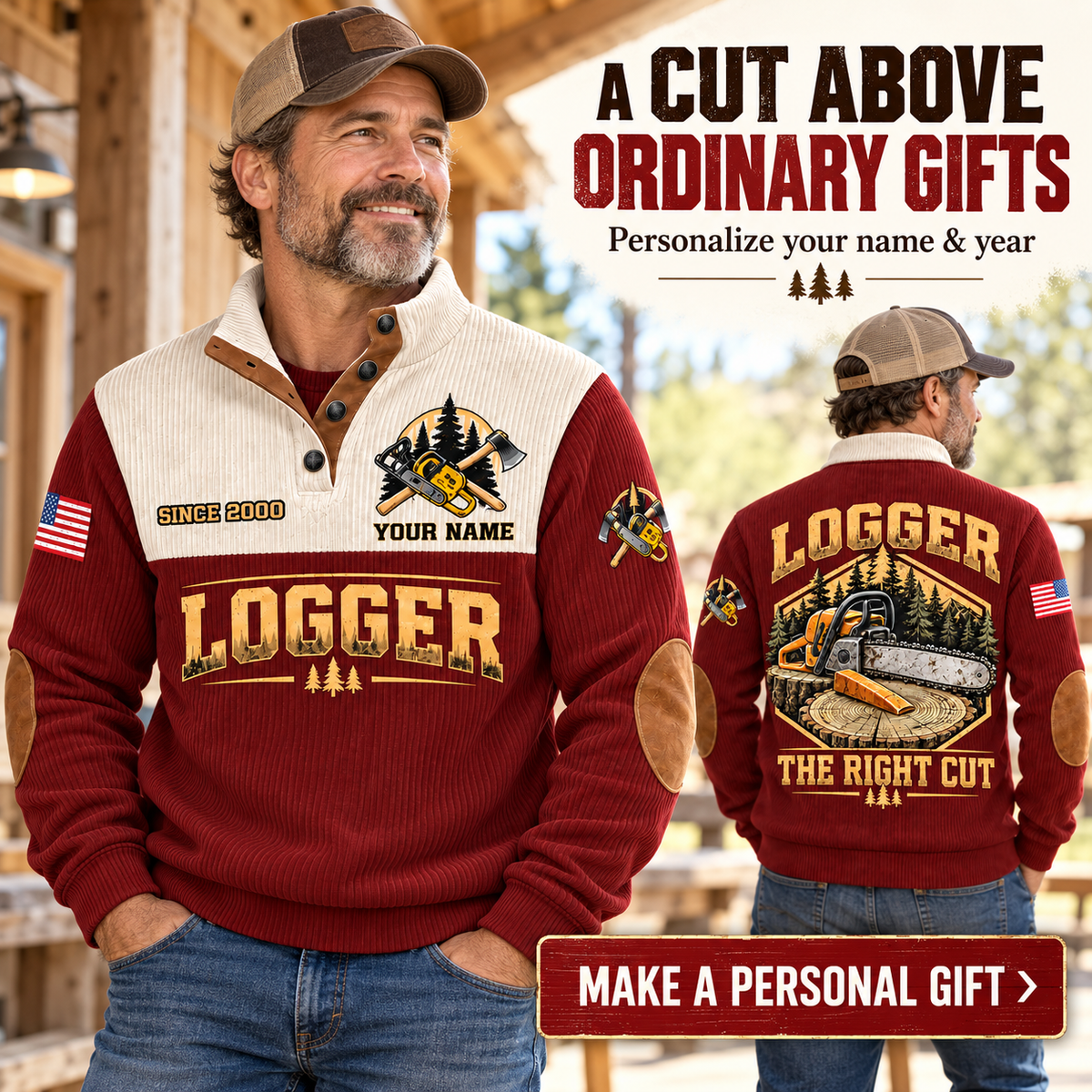 LOG04 personalized sports sweatshirt square advertisement