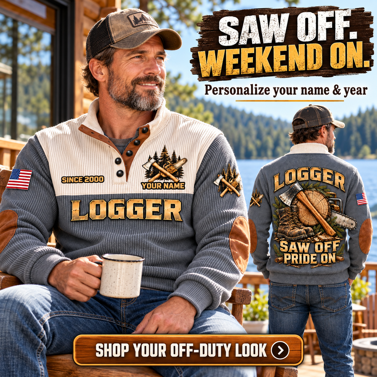 LOG08 personalized sports sweatshirt square advertisement
